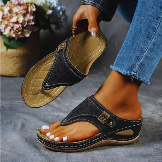 Dames Sandalen - Wigzool Design - Clip-Teen Stijl - PU-Leren Materiaal
