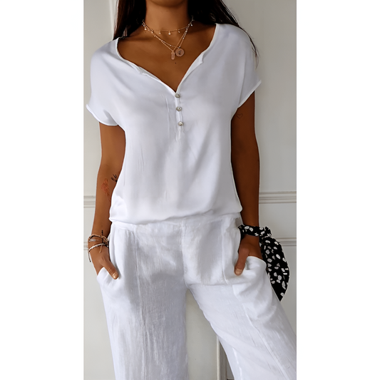 Dames Shirt - Comfortabel - Stijlvol - V-Hals