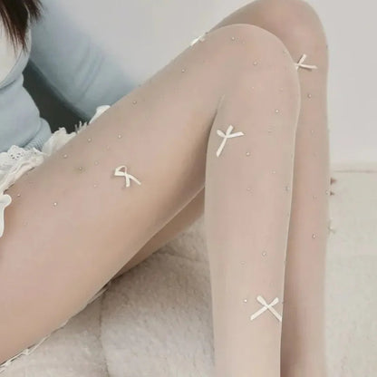 Damesmodieuze panty's - Elegant strikontwerp - Zachte stof - Veelzijdige stijl