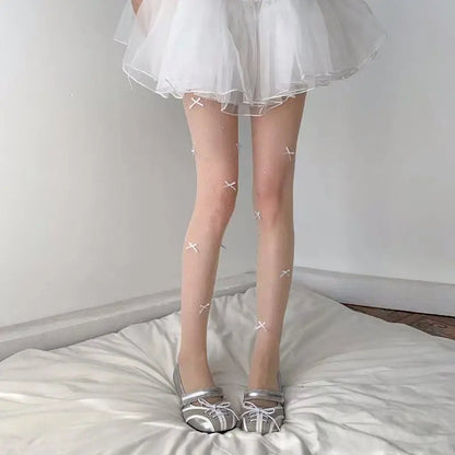 Damesmodieuze panty's - Elegant strikontwerp - Zachte stof - Veelzijdige stijl