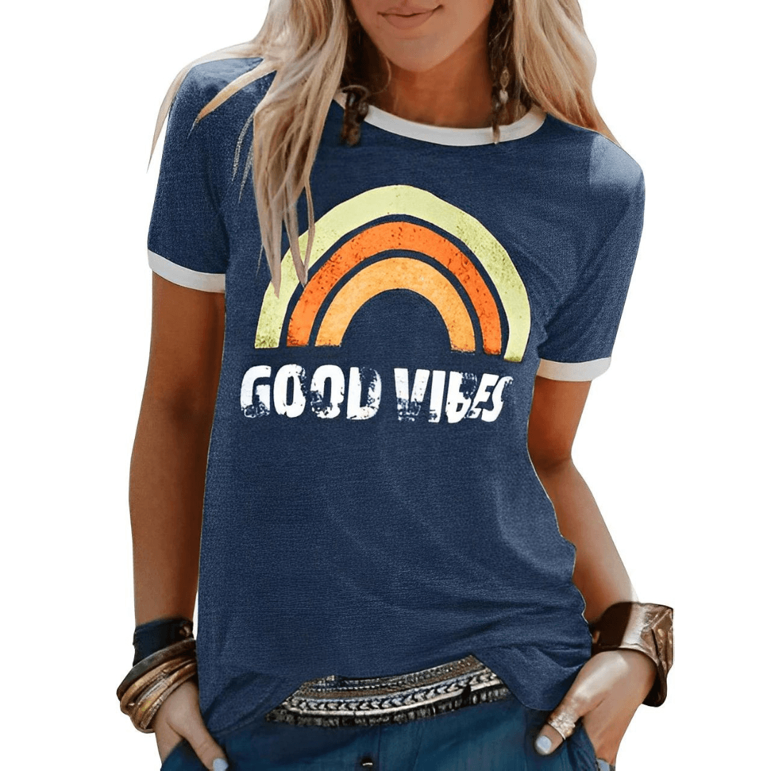 Dames T-shirt - Retro Design - Inspirerende Print - Comfortabele Pasvorm

