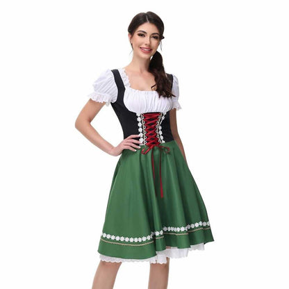 Dirndl-kostuum met blouse – Oktoberfest | Klassieke traditionele outfit voor vrouwen