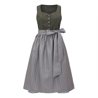 Dirndljurk met schort – Oktoberfest | Wiesn-outfit voor een charmante verschijning in klederdracht