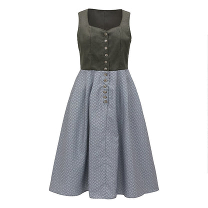 Dirndljurk met schort – Oktoberfest | Wiesn-outfit voor een charmante verschijning in klederdracht