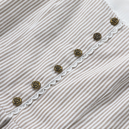 Elegante blauwe dirndl – Oktoberfest | Driedelig met blouse en decoratief schort