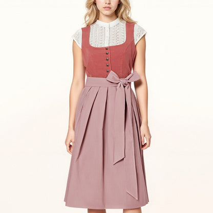 Elegante dirndljurk met schort – Oktoberfest | Klederdrachtjurk voor een stijlvolle verschijning