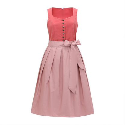 Elegante dirndljurk met schort – Oktoberfest | Klederdrachtjurk voor een stijlvolle verschijning