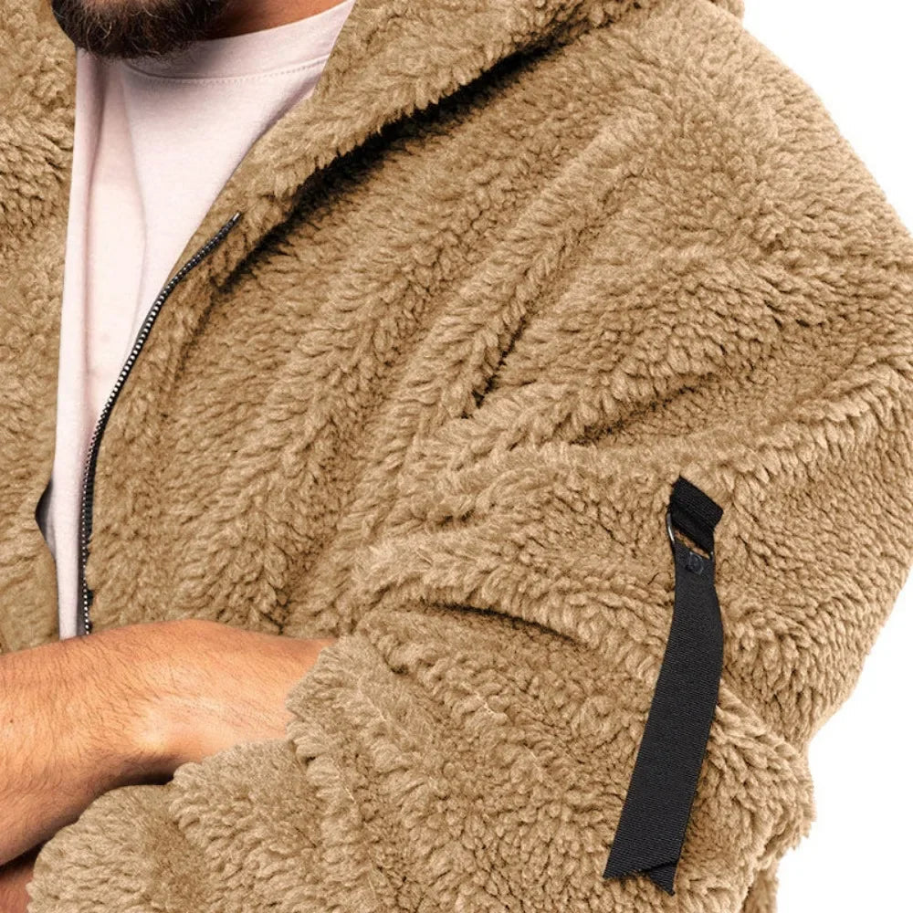 Fleece hoodiejack voor heren – Warm en comfortabel – Veelzijdig gebruik – Duurzaam materiaal