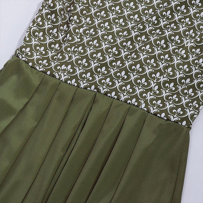 Geborduurde dirndljurk in het groen – Oktoberfest | Elegante traditionele jurk met schort