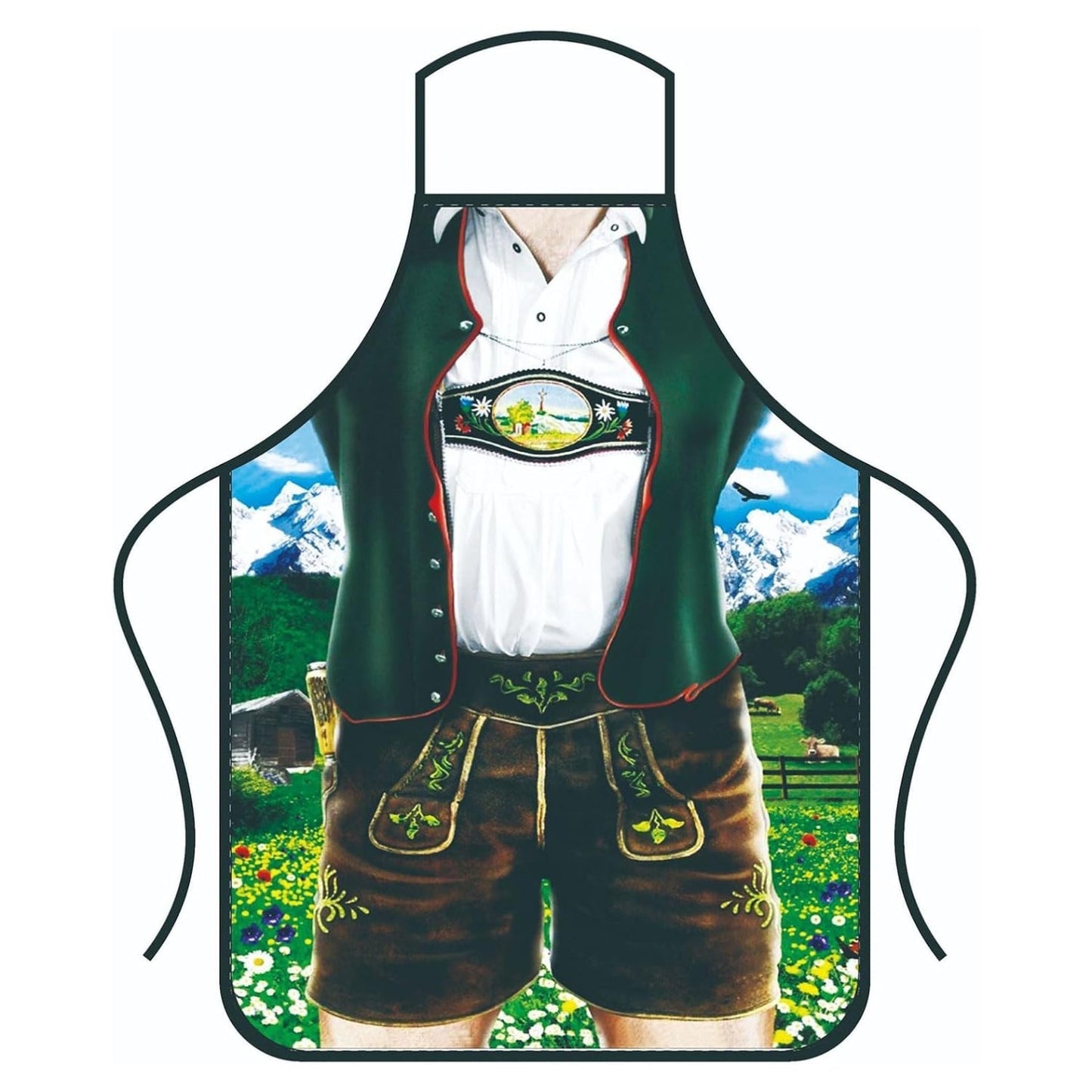 Grappige Oktoberfest-schorten – traditionele klederdrachtlook | Perfect voor stellen met gevoel voor humor