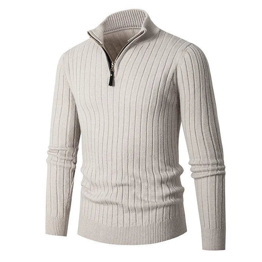 Heren trui met halve ritssluiting – Verhoogd comfort – Moderne look – Lichtgewicht warmte