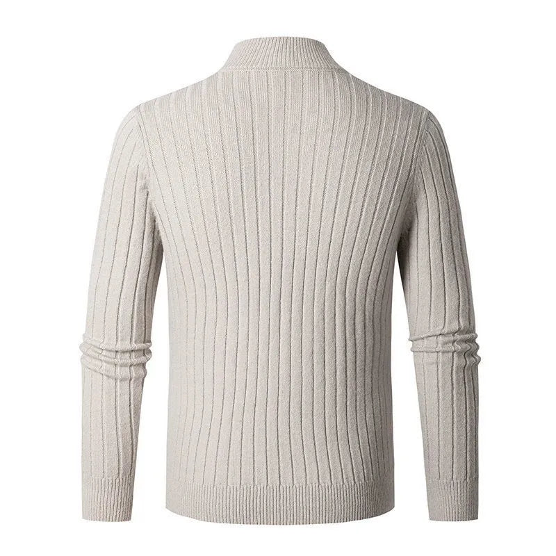 Heren trui met halve ritssluiting – Verhoogd comfort – Moderne look – Lichtgewicht warmte