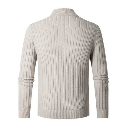 Heren trui met halve ritssluiting – Verhoogd comfort – Moderne look – Lichtgewicht warmte
