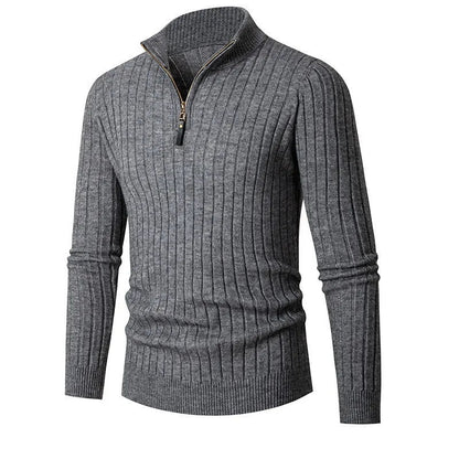 Heren trui met halve ritssluiting – Verhoogd comfort – Moderne look – Lichtgewicht warmte