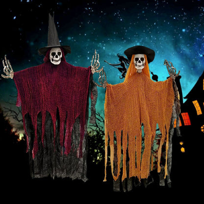 Halloween hangende skelet spook decoratieset