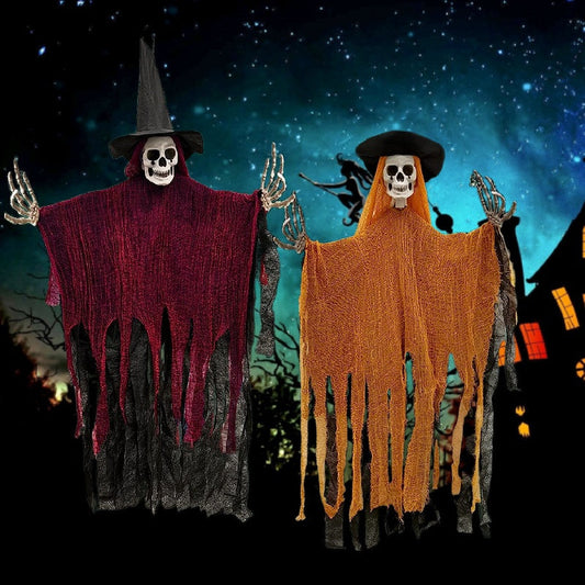 Halloween hangende skelet spook decoratieset