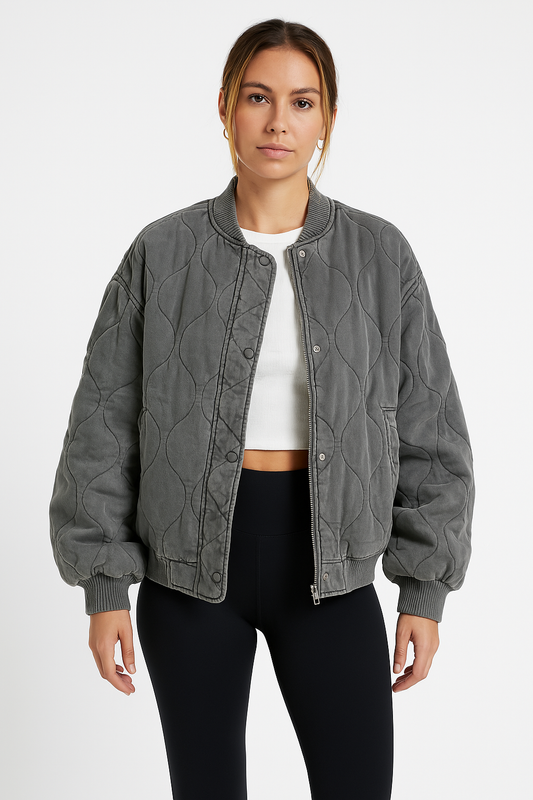 Harper dames gewatteerde oversized bomberjack