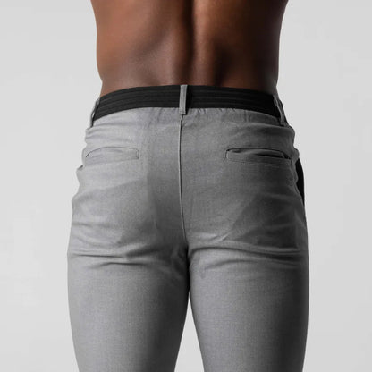 Heren chino broek – zachte stof – flexibel ontwerp – smart-casual stijl
