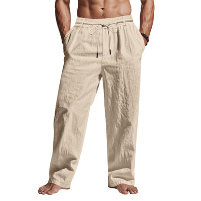 Relaxte linnen broek voor heren – Veelzijdige look – Zachte textuur – Comfortabel bij warm weer