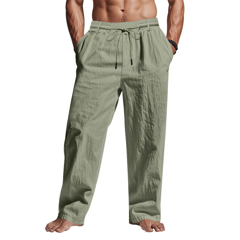 Relaxte linnen broek voor heren – Veelzijdige look – Zachte textuur – Comfortabel bij warm weer