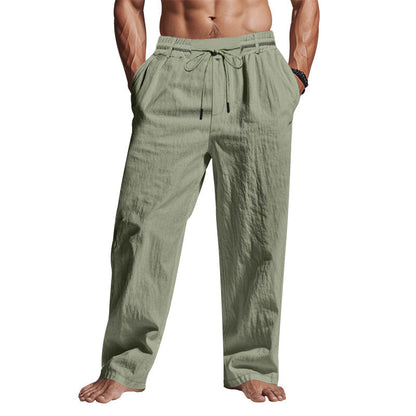 Relaxte linnen broek voor heren – Veelzijdige look – Zachte textuur – Comfortabel bij warm weer