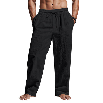 Relaxte linnen broek voor heren – Veelzijdige look – Zachte textuur – Comfortabel bij warm weer