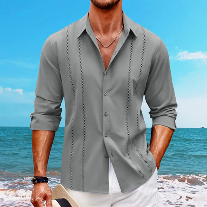 Heren casual overhemd – Ademende mix – Losse pasvorm – Tijdloze look