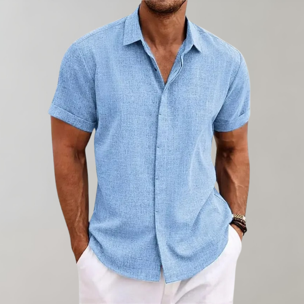 Heren Shirt - Korte Mouwen - Lichtgewicht - Ademend