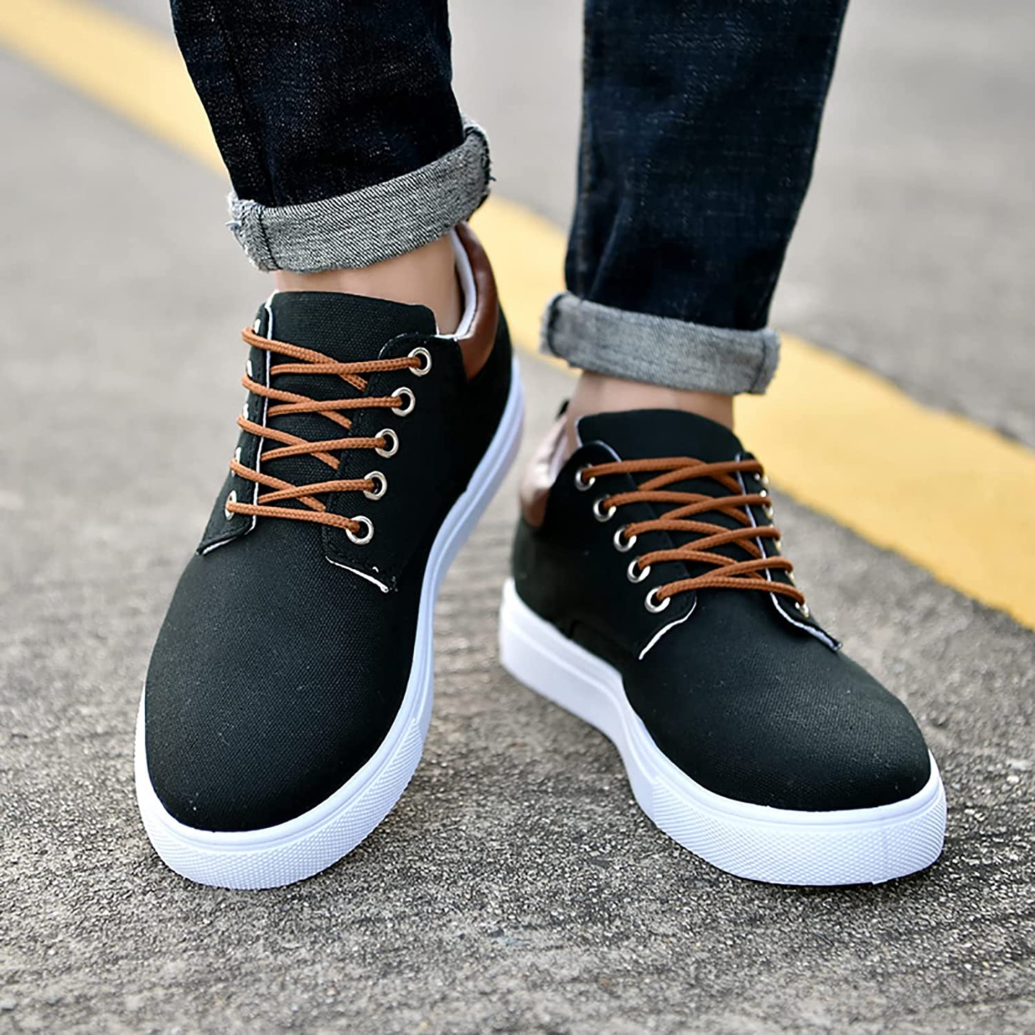 Heren sneakers – Lichtgewicht en ondersteunend – Vetersluiting – Ademend materiaal