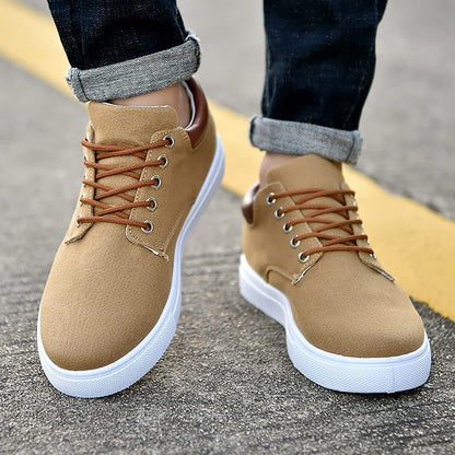 Heren sneakers – Lichtgewicht en ondersteunend – Vetersluiting – Ademend materiaal