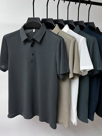 Heren T-shirt – Mesh-detail – Ademend katoen – Sportieve pasvorm