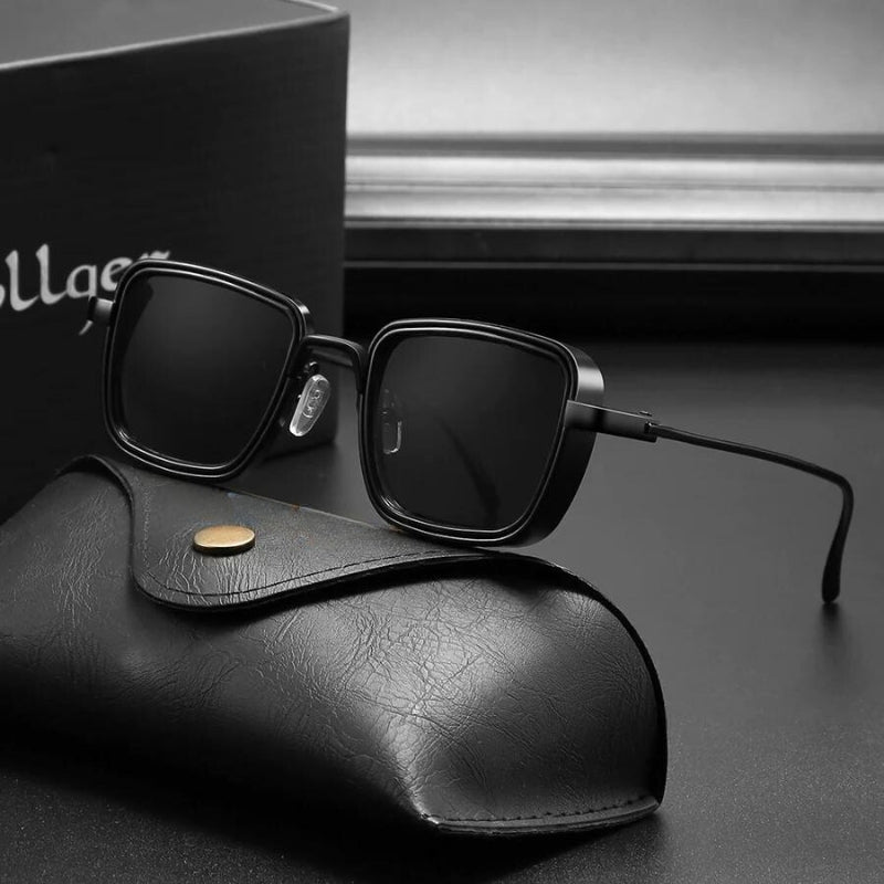 Heren Zonnebril – Uniek Design – Polarized Vision – Steampunk Elementen

