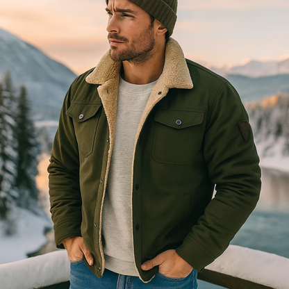 Heren winterjas - elegant, kort model met geïsoleerde voering | Daniel
