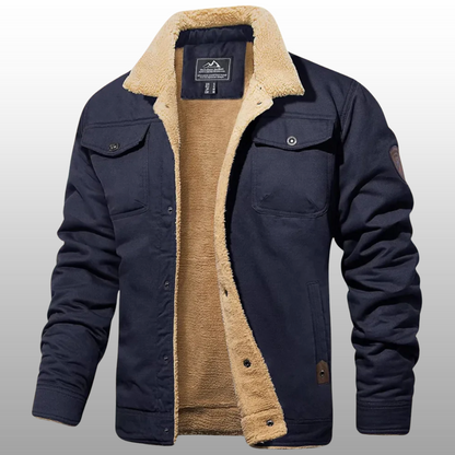 Heren winterjas - elegant, kort model met geïsoleerde voering | Daniel