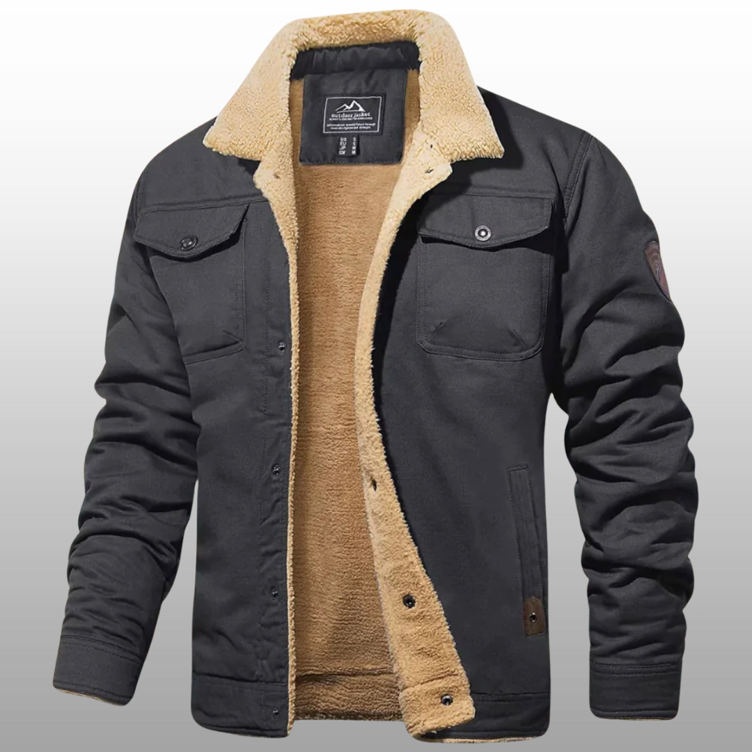 Heren winterjas - elegant, kort model met geïsoleerde voering | Daniel