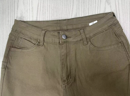 Damesjeans – Hoge taille – Uitlopende pijpen – Comfortabele pasvorm