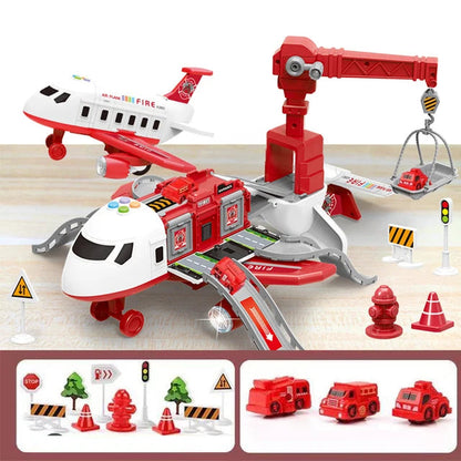 Interactief Speelgoed Vliegtuig met Accessoires voor Kinderen - Geel/Blauw/Rood, Leeftijd 1+