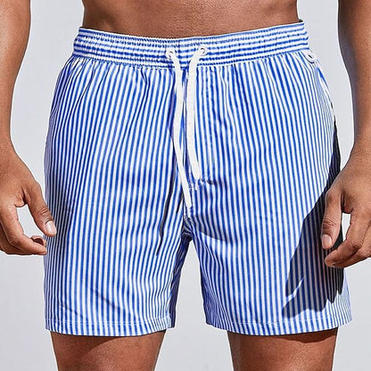 Herenzomerbroek – Gestreepte design – 100% katoen – Lichtgewicht pasvorm