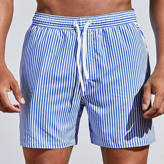 Herenzomerbroek – Gestreepte design – 100% katoen – Lichtgewicht pasvorm