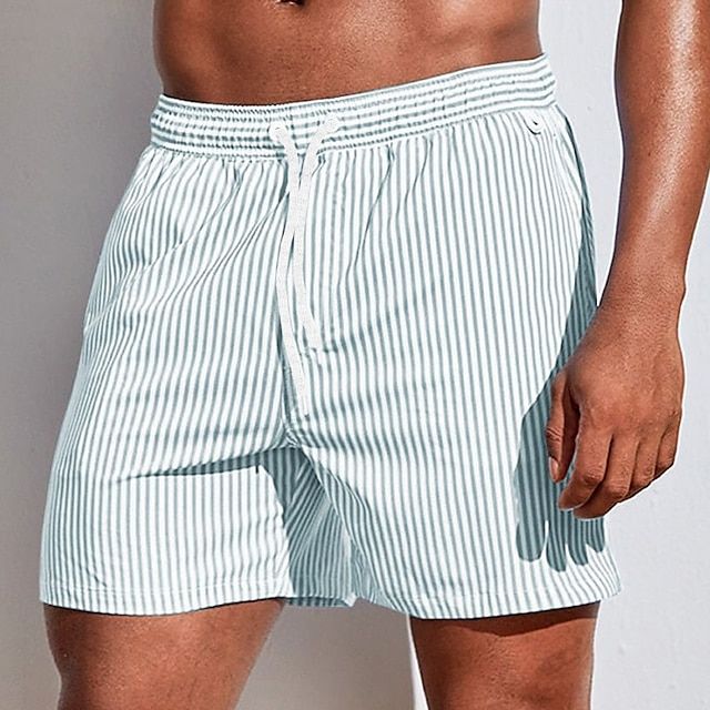 Herenzomerbroek – Gestreepte design – 100% katoen – Lichtgewicht pasvorm