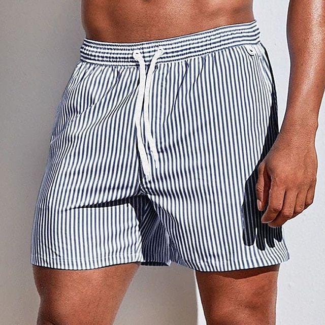 Herenzomerbroek – Gestreepte design – 100% katoen – Lichtgewicht pasvorm