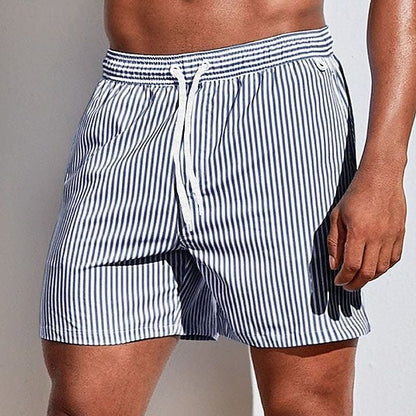 Herenzomerbroek – Gestreepte design – 100% katoen – Lichtgewicht pasvorm