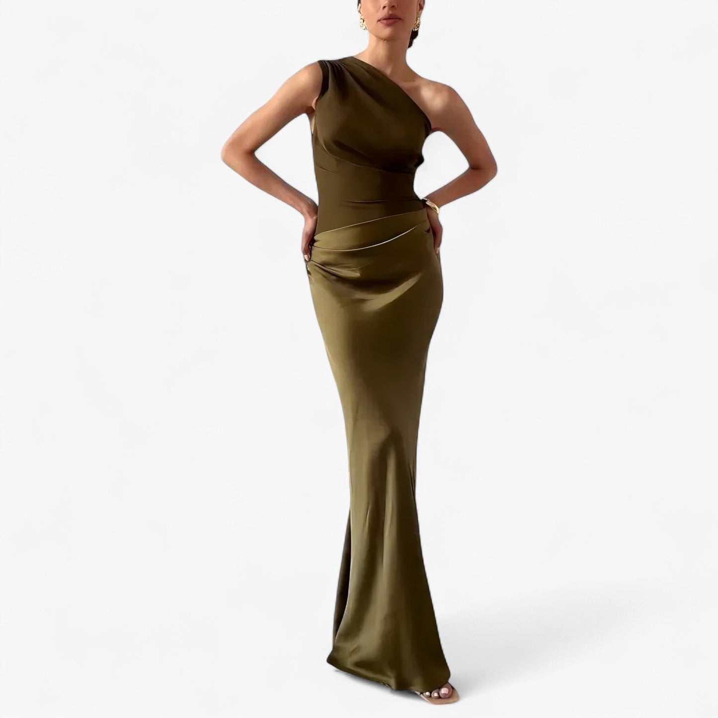 Lucie | Dames Asymmetrische Maxijurk