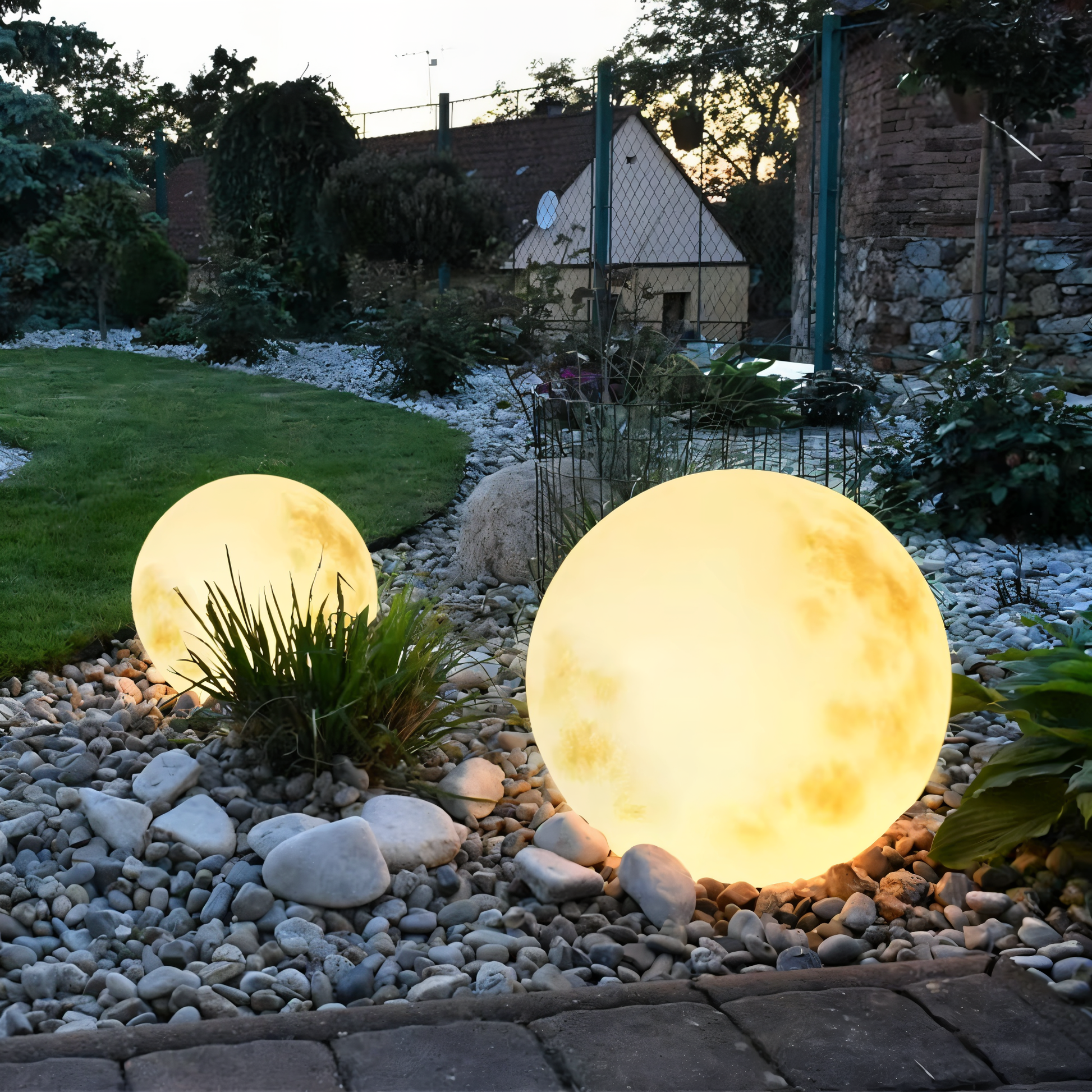 LunaLumena - Zonne-Maan Tuinverlichting - IP65 Solar Lamp Tuin