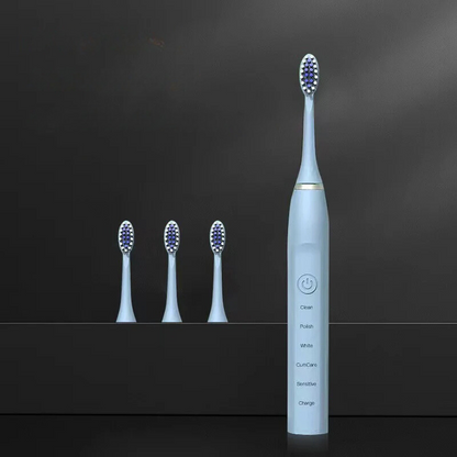 Sonic-tandenborstel voor vrouwen – niet oplaadbaar – waterdicht – inclusief 4 opzetborstels