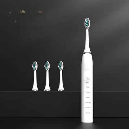 Sonic-tandenborstel voor vrouwen – niet oplaadbaar – waterdicht – inclusief 4 opzetborstels