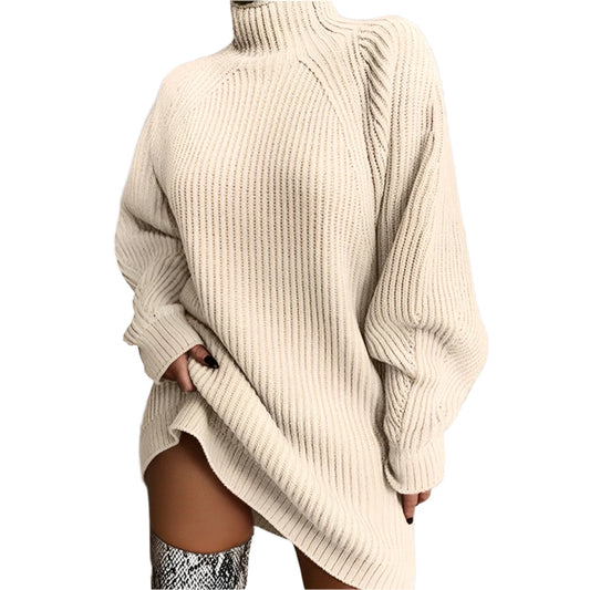 Dames coltrui – oversized pasvorm – hoge hals – comfortabel ontwerp