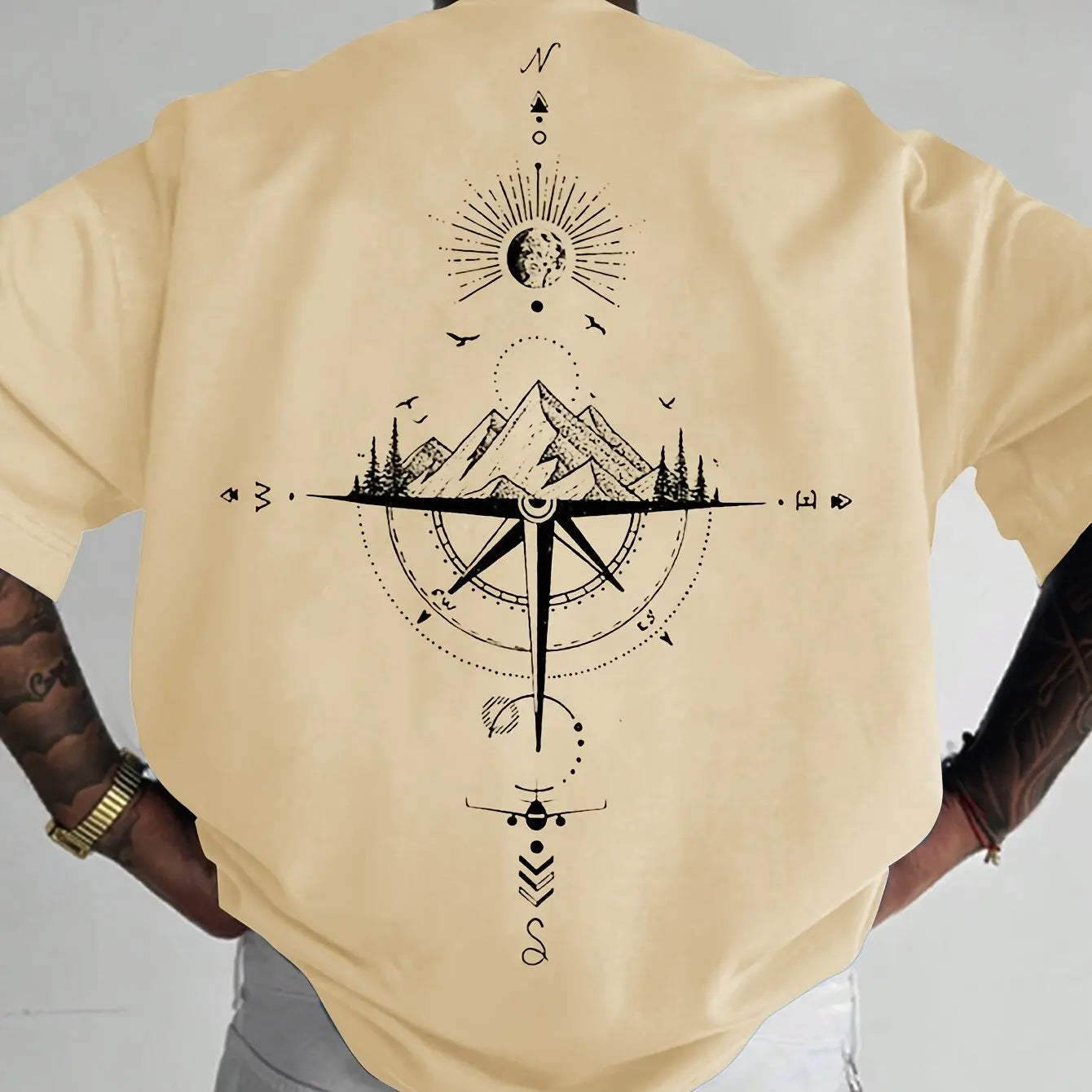 Heren T-shirt – Oversized pasvorm – Zachte stof – Trendy look