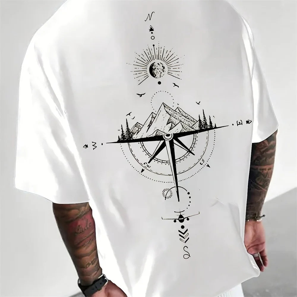 Heren T-shirt – Oversized pasvorm – Zachte stof – Trendy look
