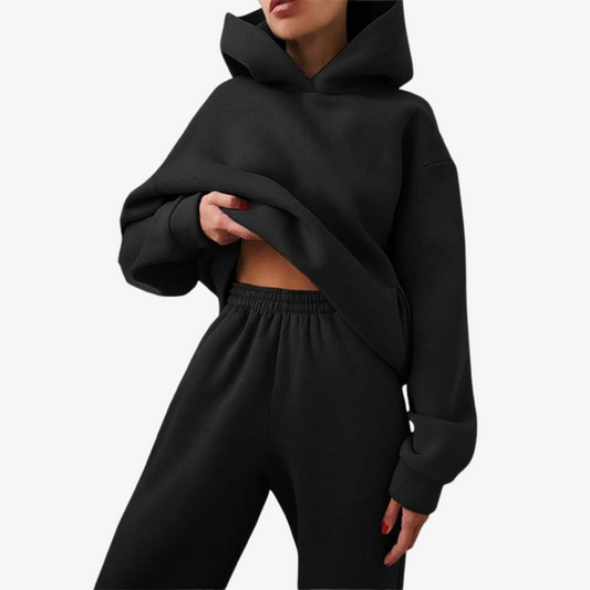 Oversized hoodie en joggingbroek voor dames – Ultrazachte katoenmix – Comfortabele en stijlvolle pasvorm